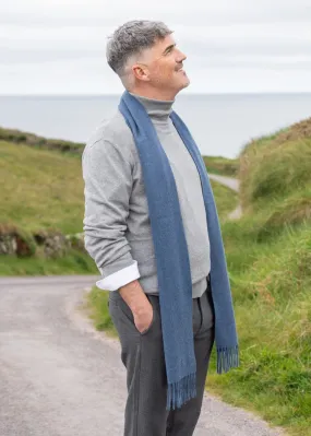 100% Cashmere Scarf | Denim Blue