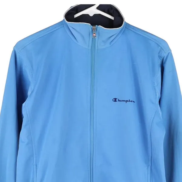 Age 13-14 Champion Track Jacket - Large Blue Polyester