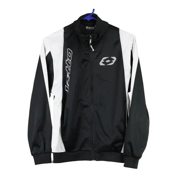 Age 13-14 Lotto Track Jacket - Large Black Polyester