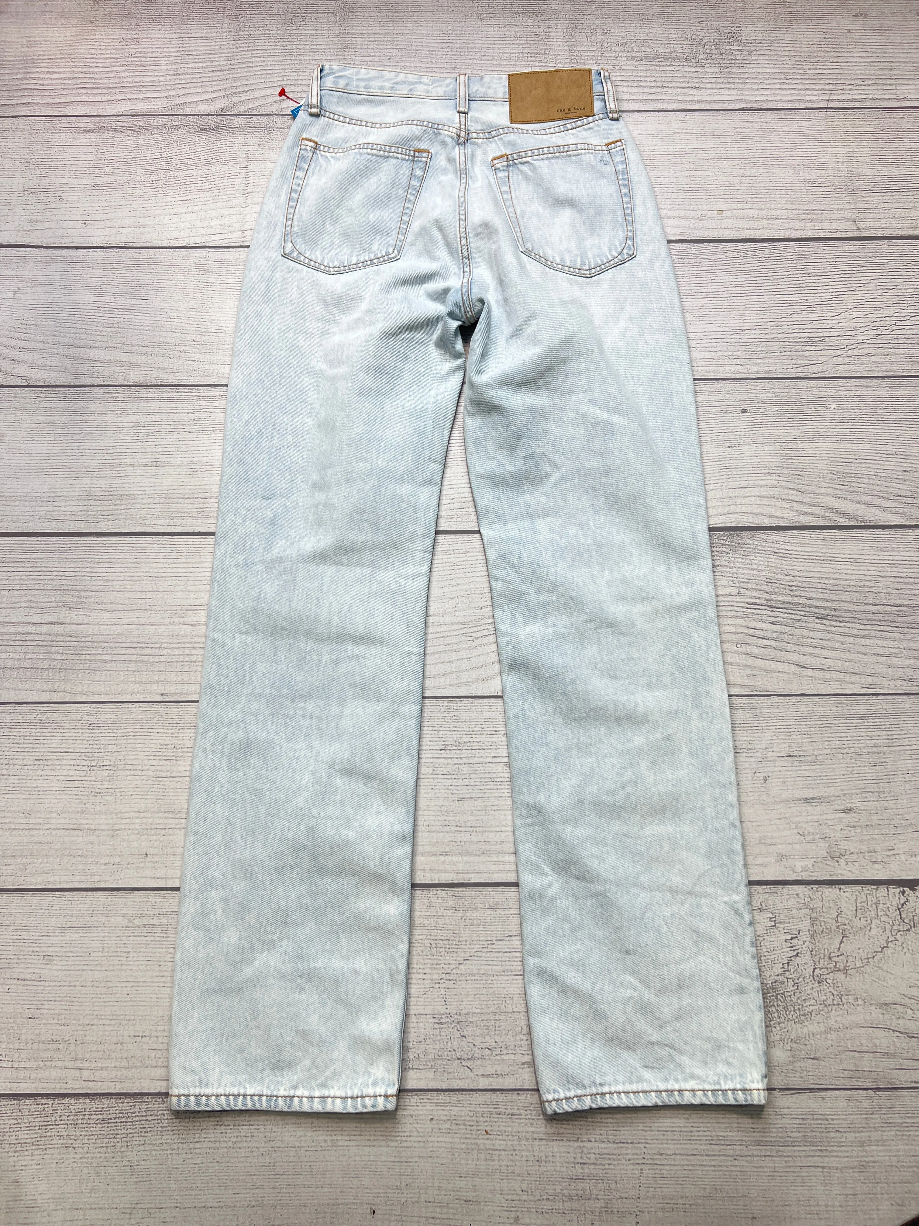 Alex High-Rise Straight By Rag & Bones Jeans In Blue Denim, Size: 0