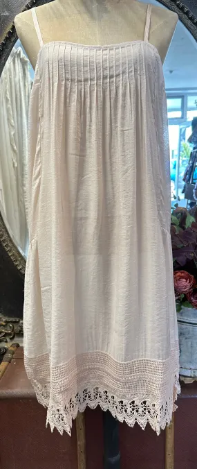 Amelie cotton and lace slip
