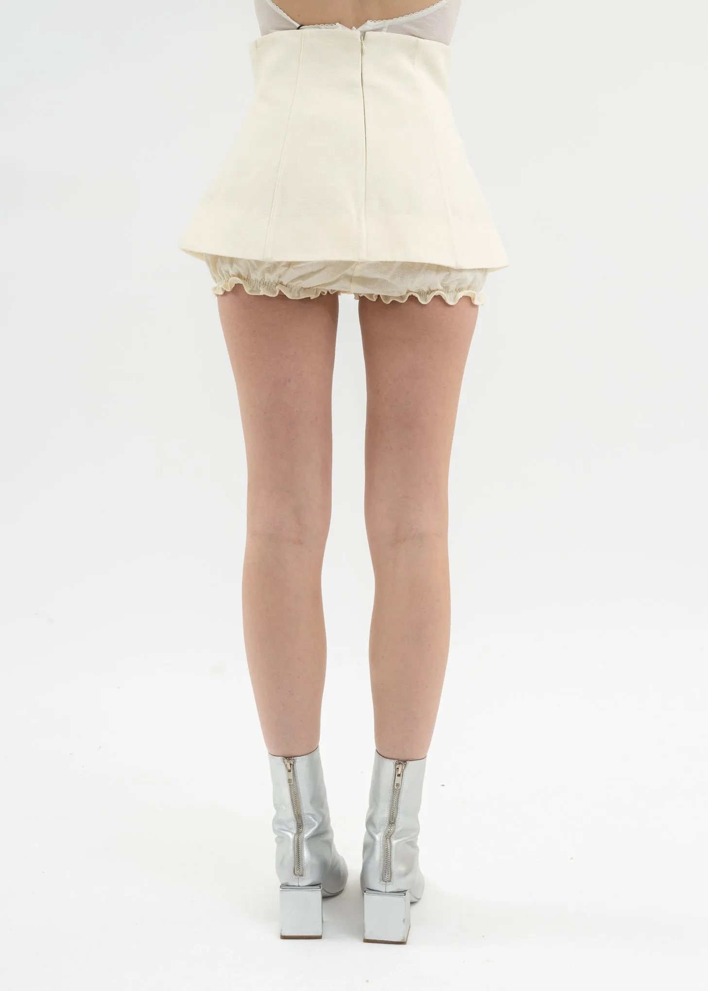 Beige High Waist Culottes