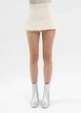 Beige High Waist Culottes