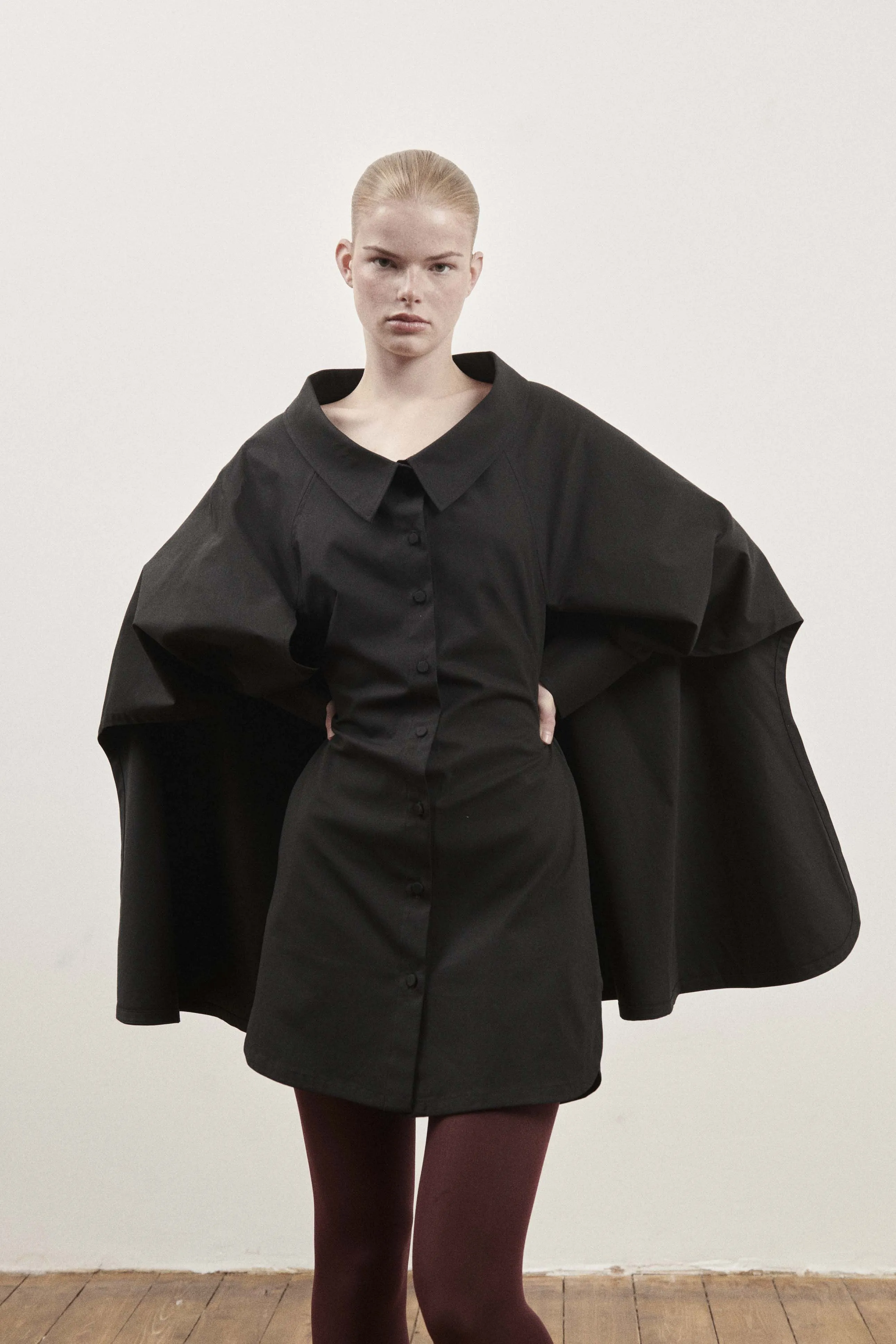 Black Cape Dress