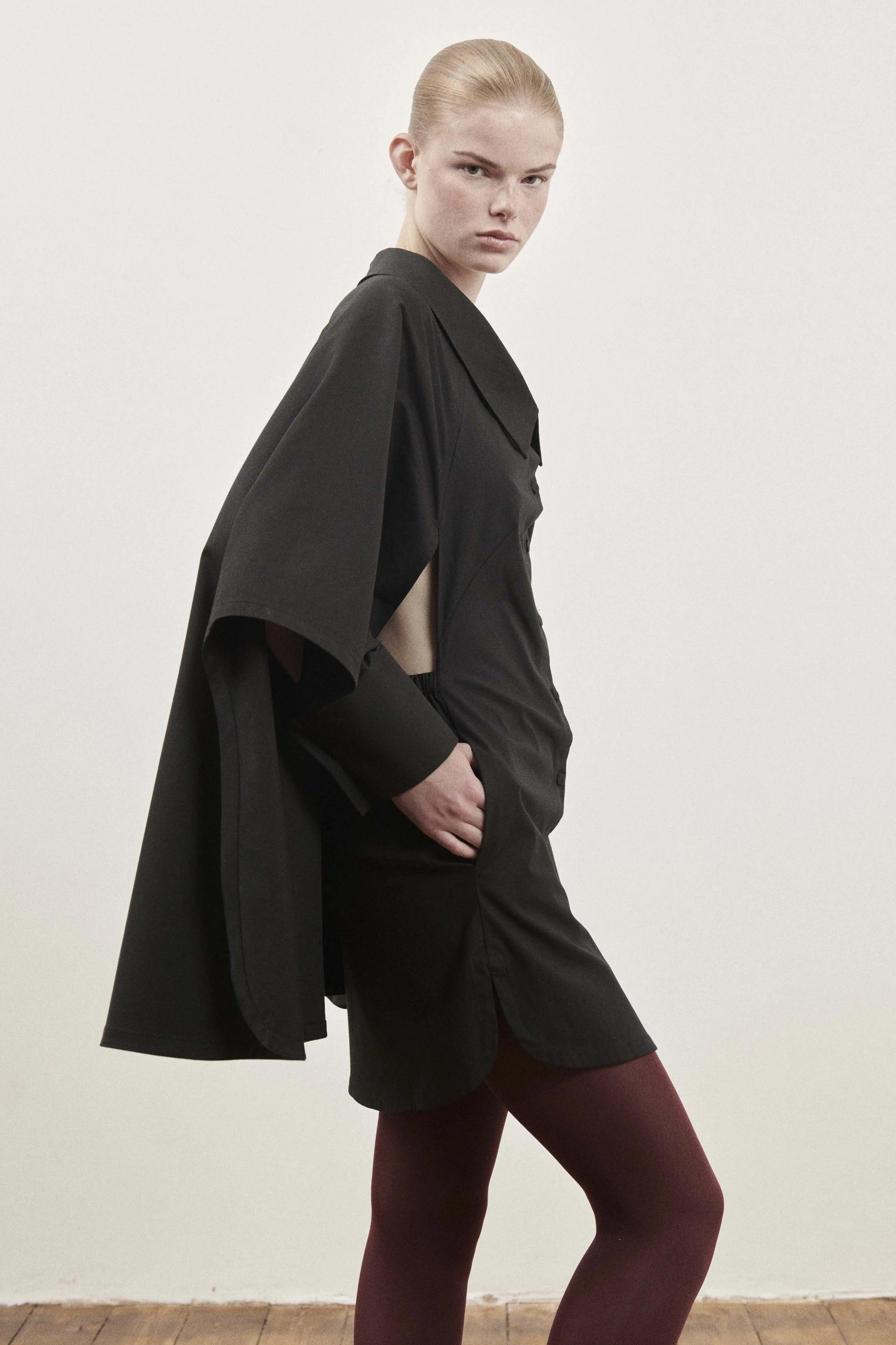 Black Cape Dress