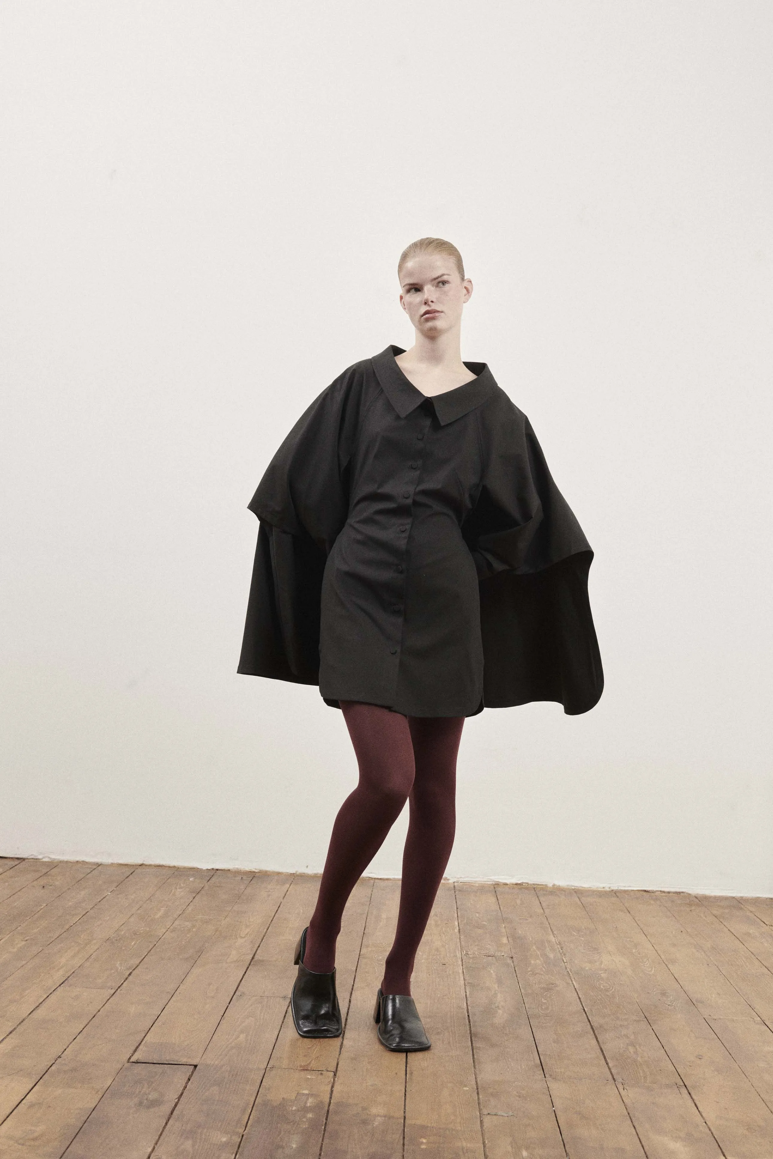 Black Cape Dress