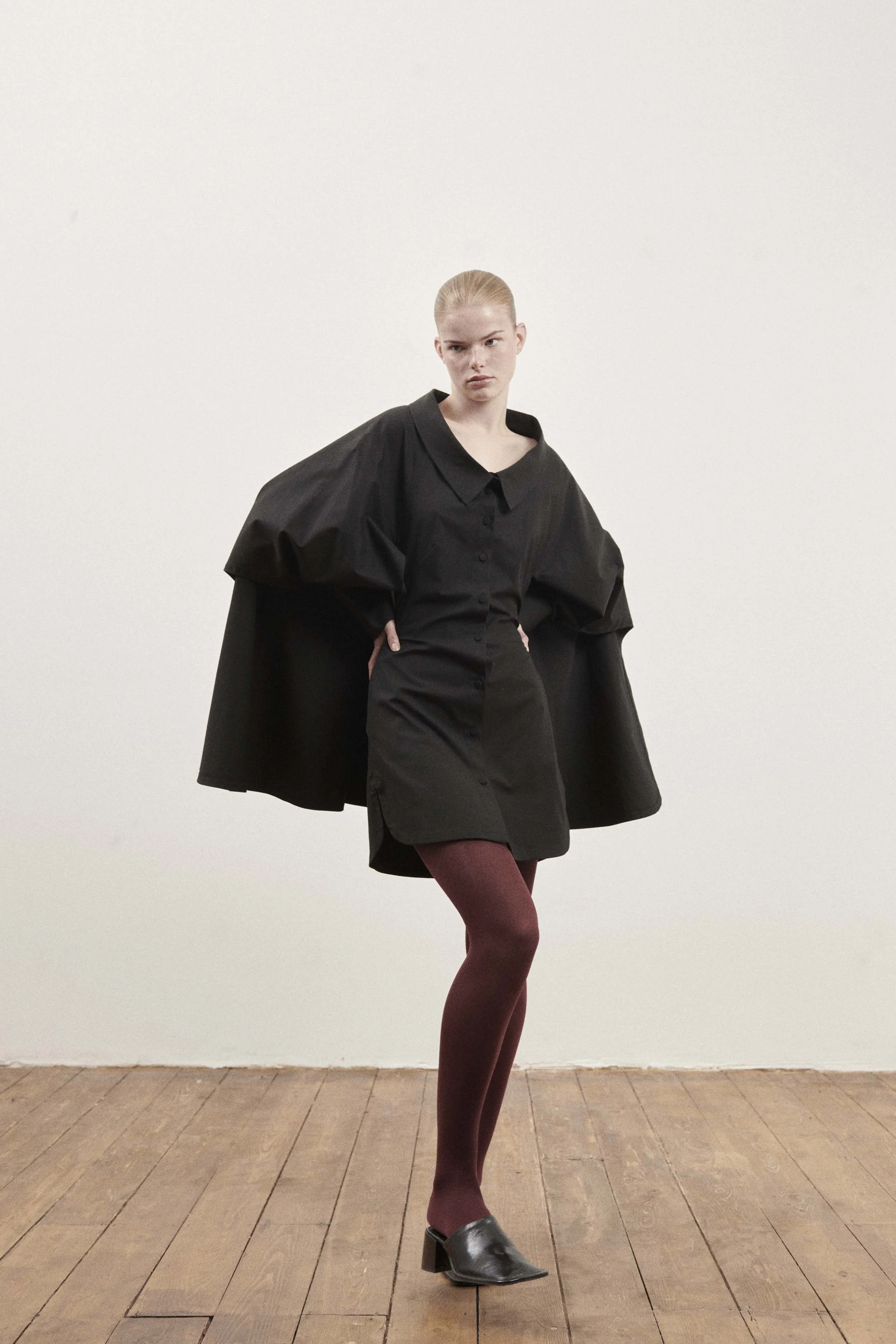 Black Cape Dress