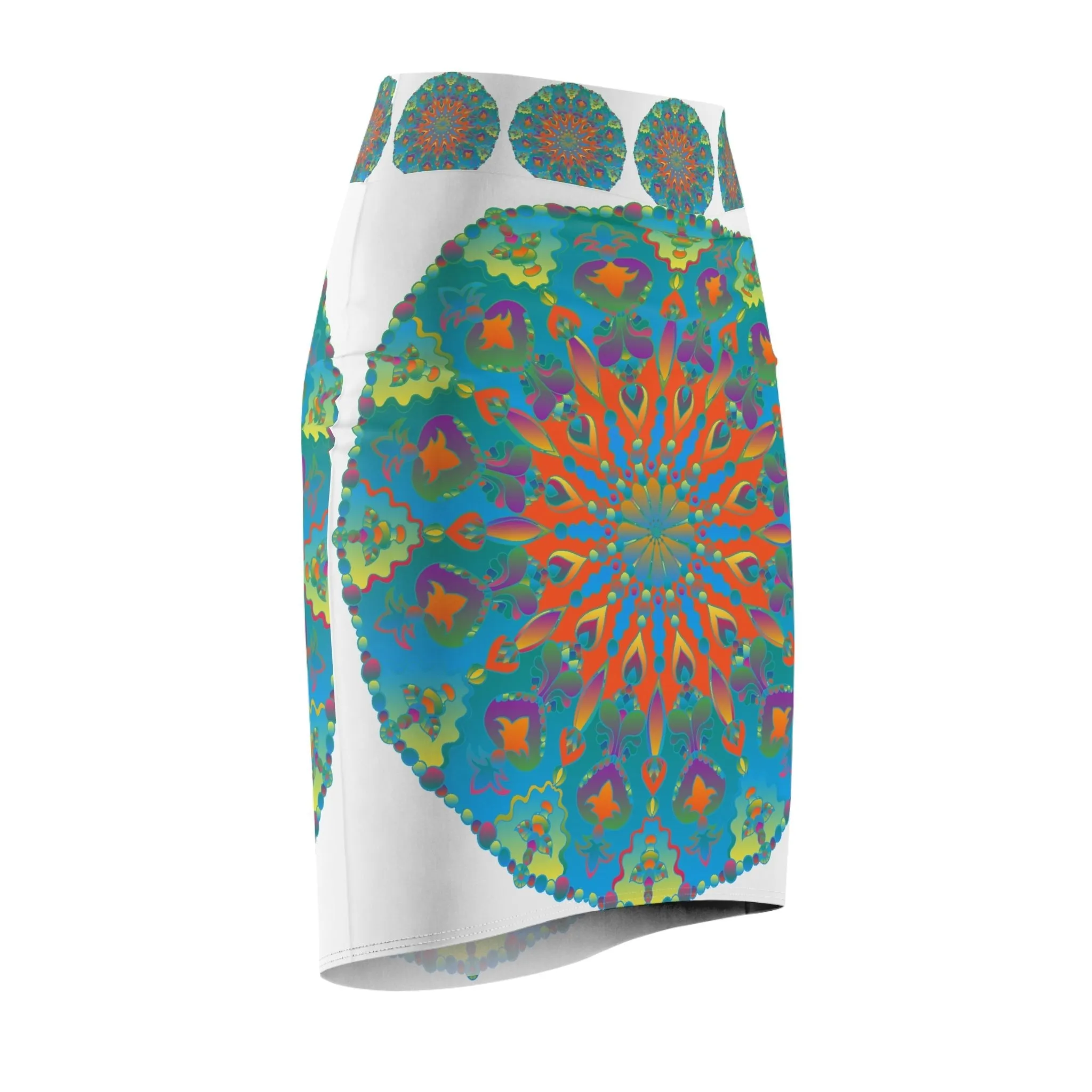 Bohemian Mandala Skirt - Light Purple Azure