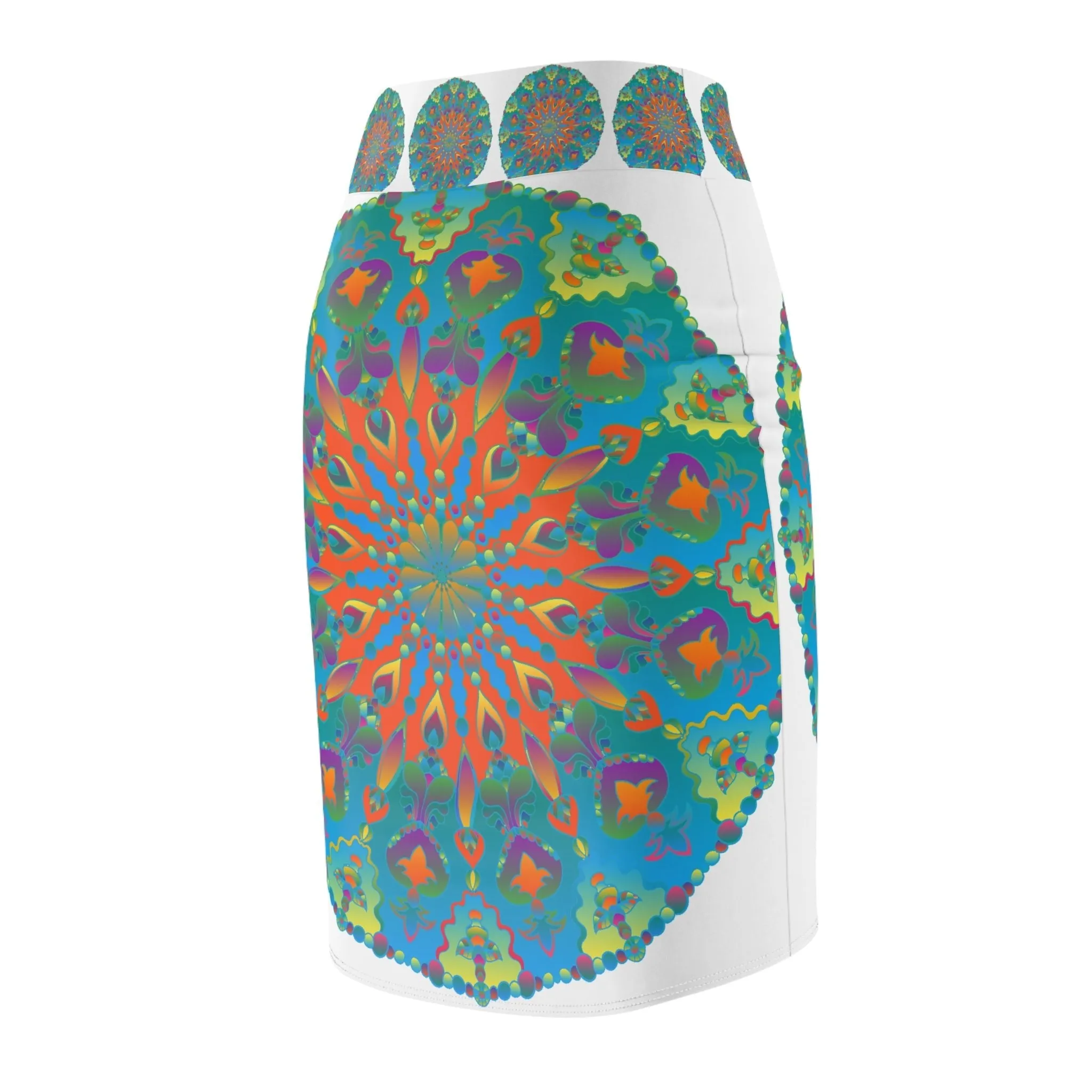 Bohemian Mandala Skirt - Light Purple Azure