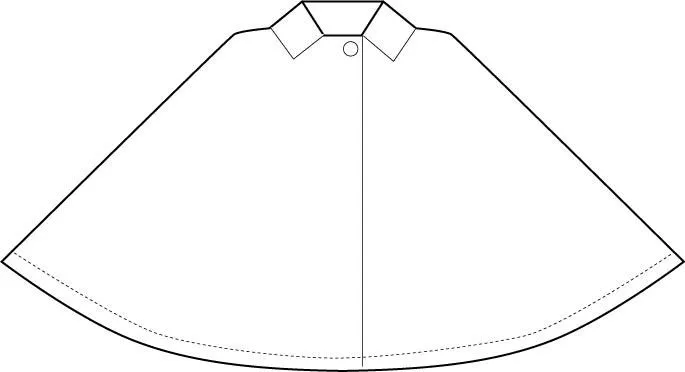 Cape free sewing pattern 2114F TONIA