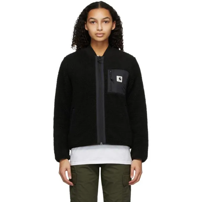 Carhartt Work In Progress Black Janet Bomber Jacket