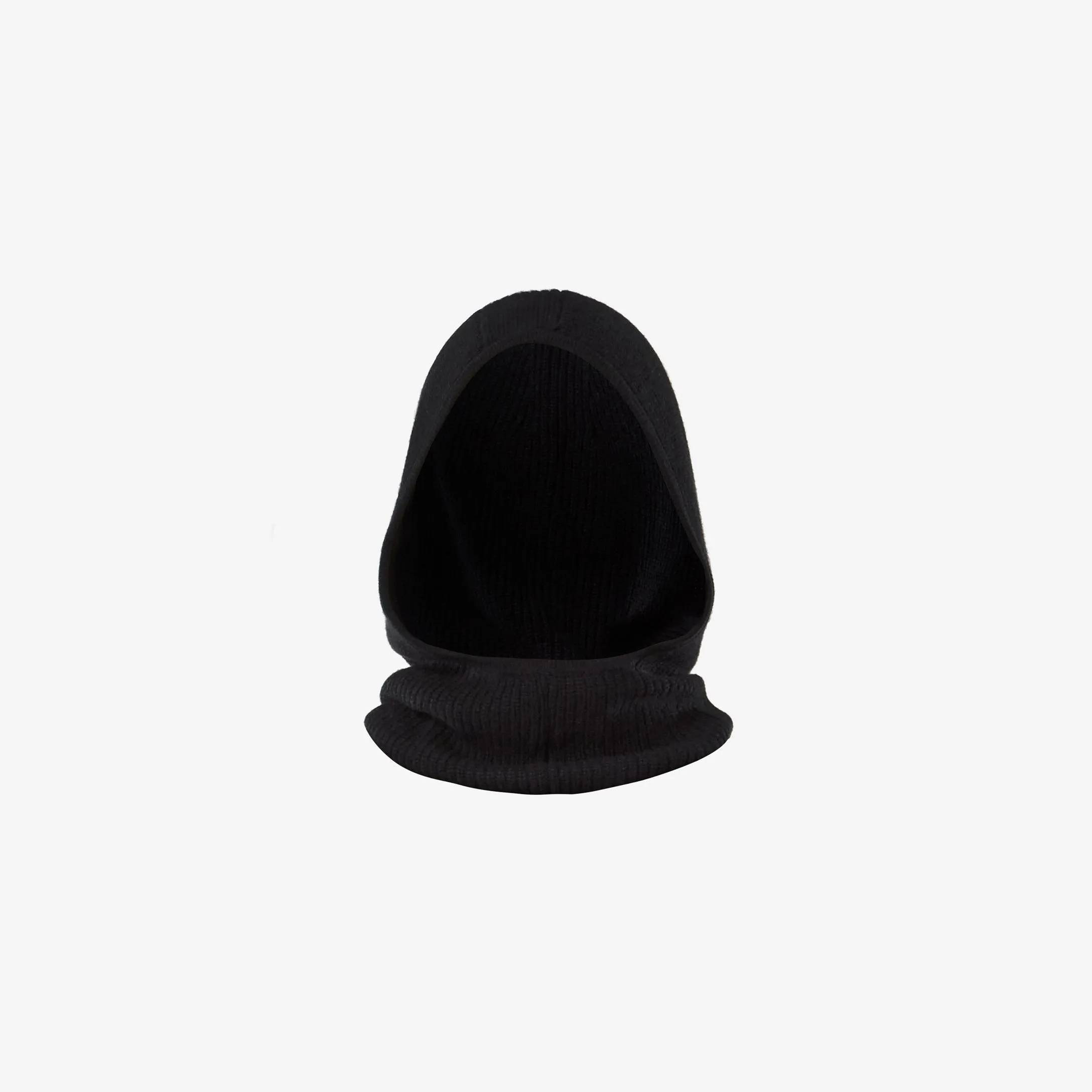 CASHMERE BALACLAVA IN BLACK.
