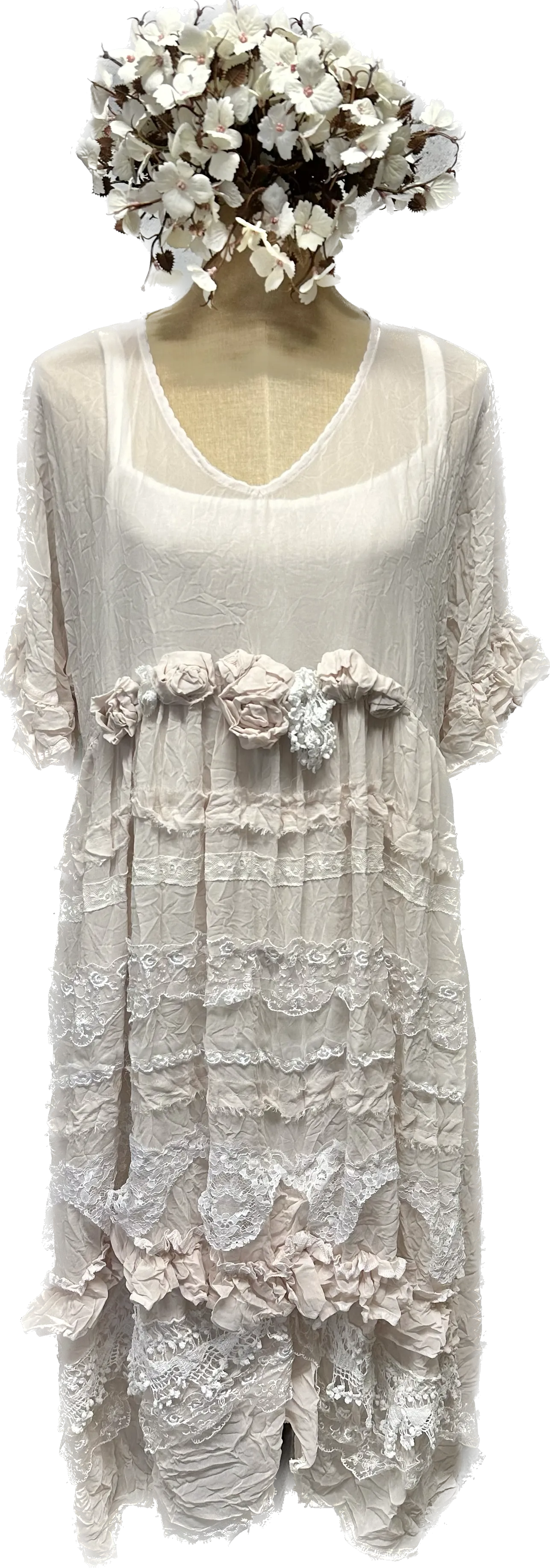 Champagne wilderness dress