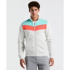 Chevron Colorblock Fleece Track Jacket