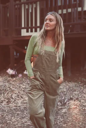 Cord Overalls - Khaki