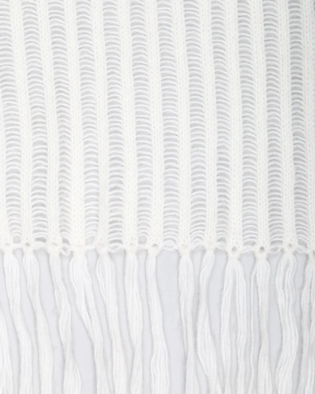 CREAM KNITTED SCARF