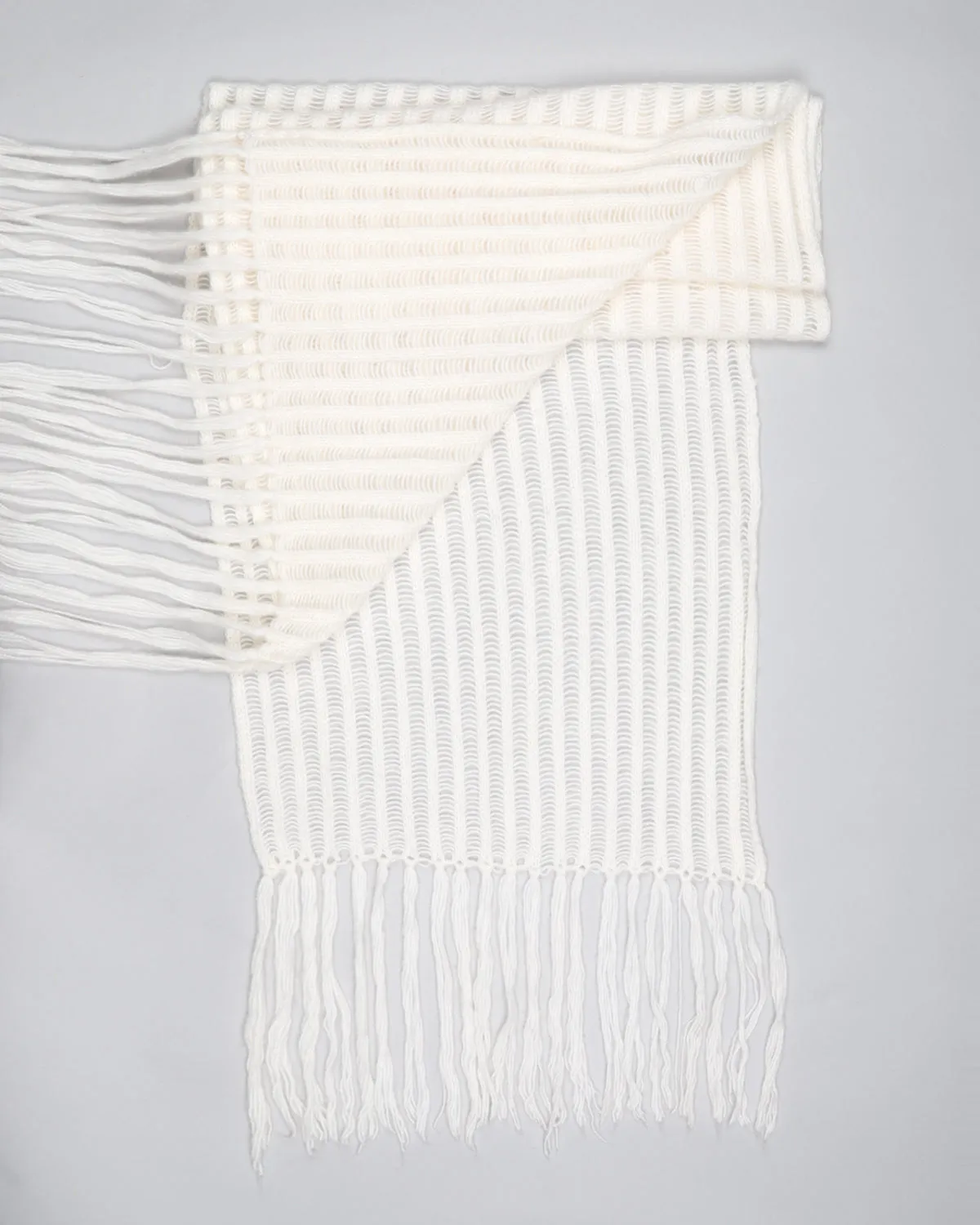 CREAM KNITTED SCARF