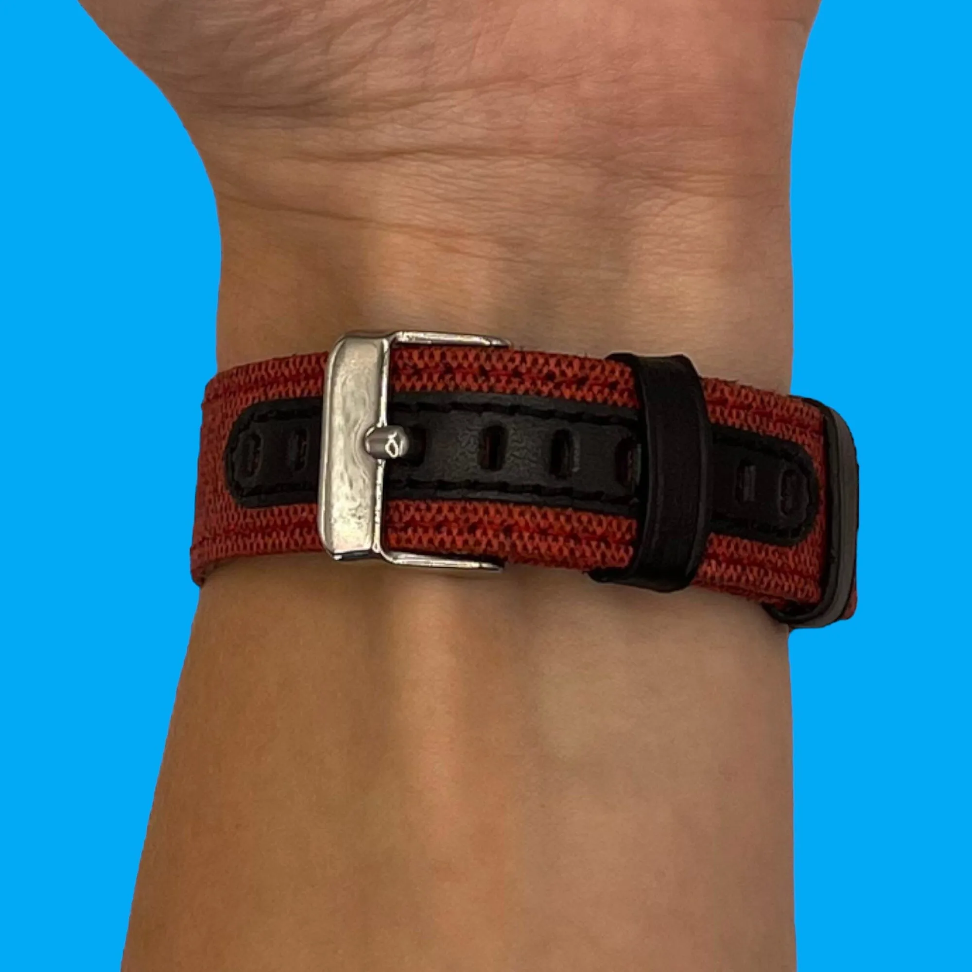Denim & Leather Watch Straps Compatible with the Fossil Hybrid Range