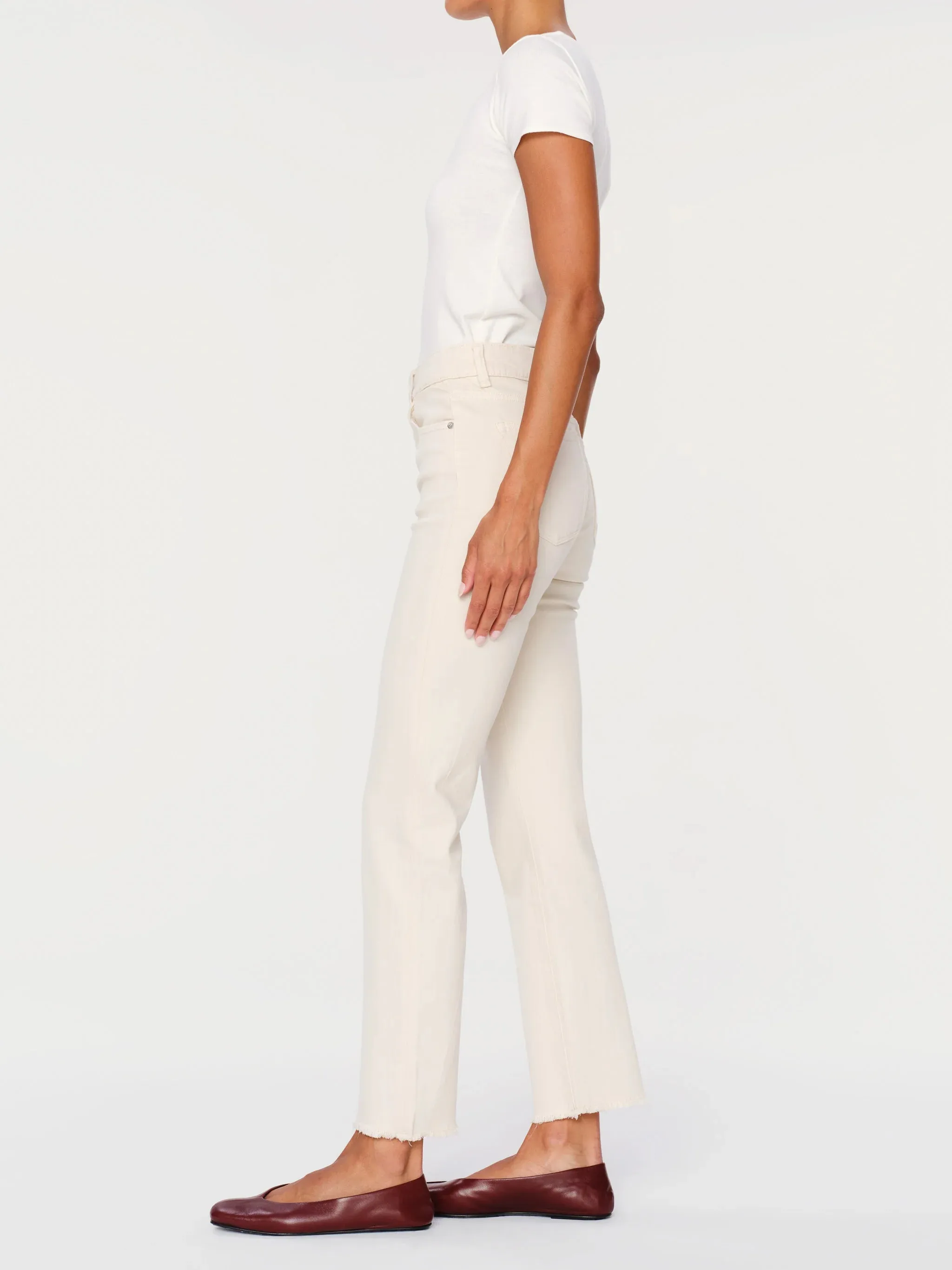 DL 1961 Patti Ankle Jeans in Ecru