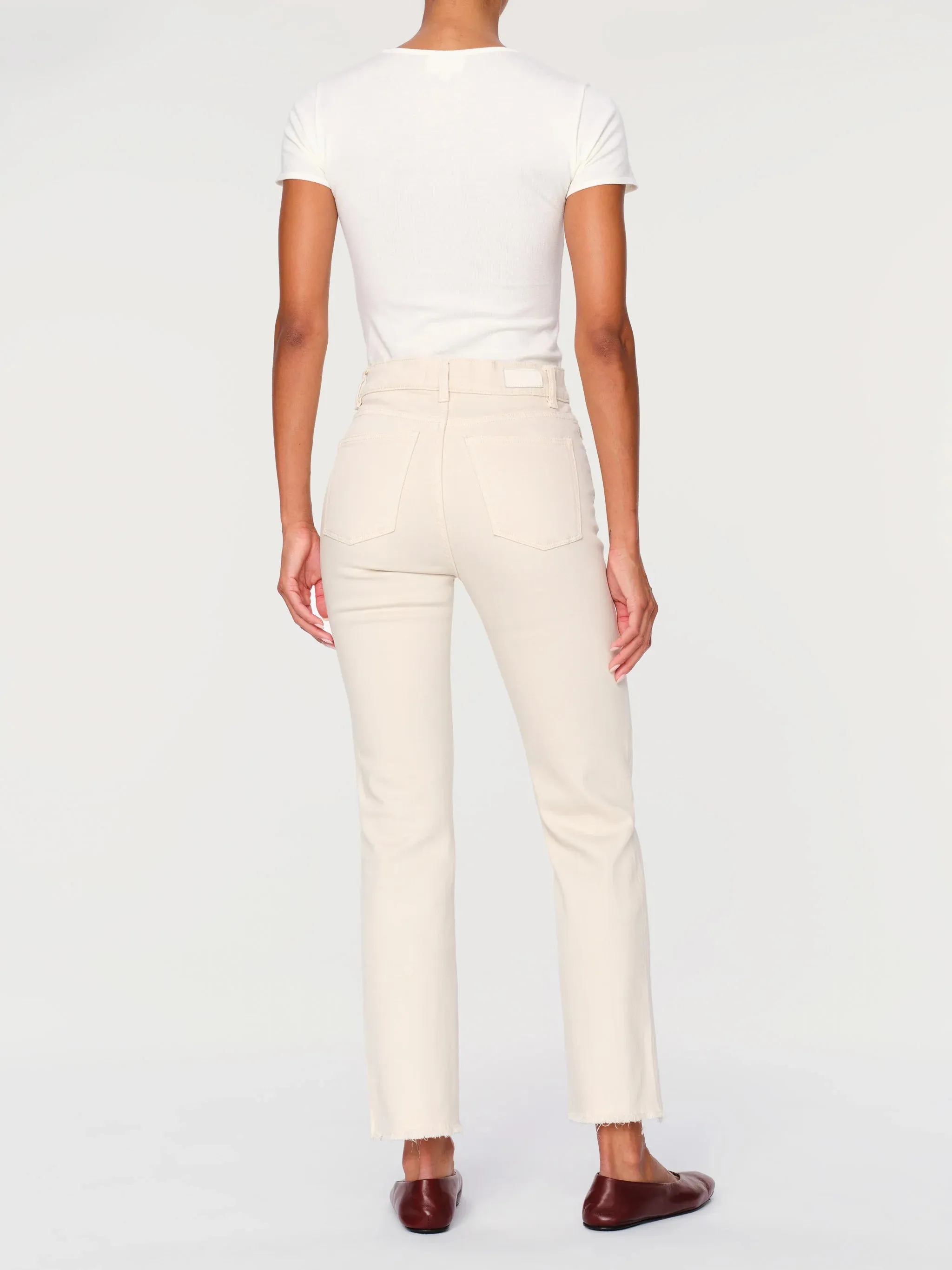 DL 1961 Patti Ankle Jeans in Ecru