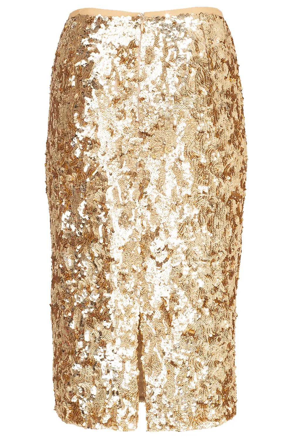 Embroidered Pencil Skirt