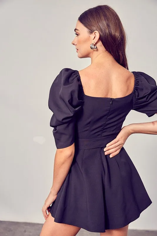 EMMA WRAP FRONT SIDE TIE ROMPER