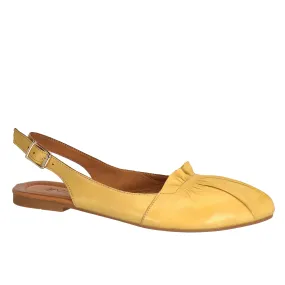 Everly Women's Laguna 01 Slingback Flats- Mustard