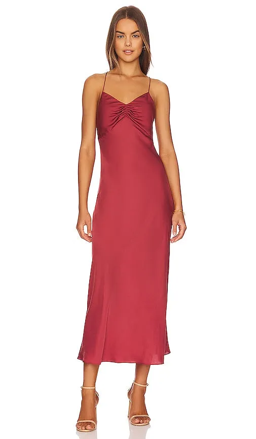 Favorite Daughter Envy Slip Dress in Burgundy