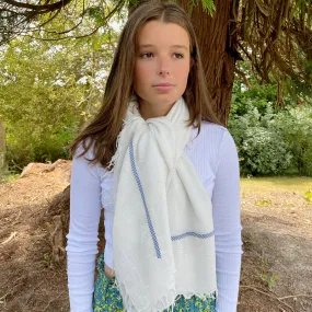 Feneun Bandol Scarf. White.