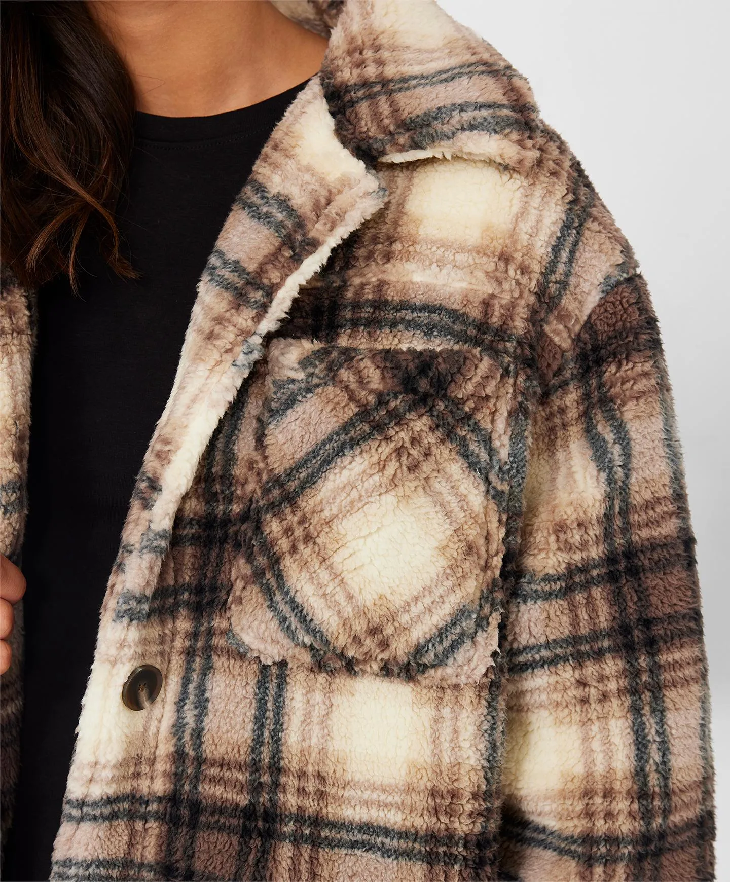 Heath Plaid Jacket - Tobacco Brown