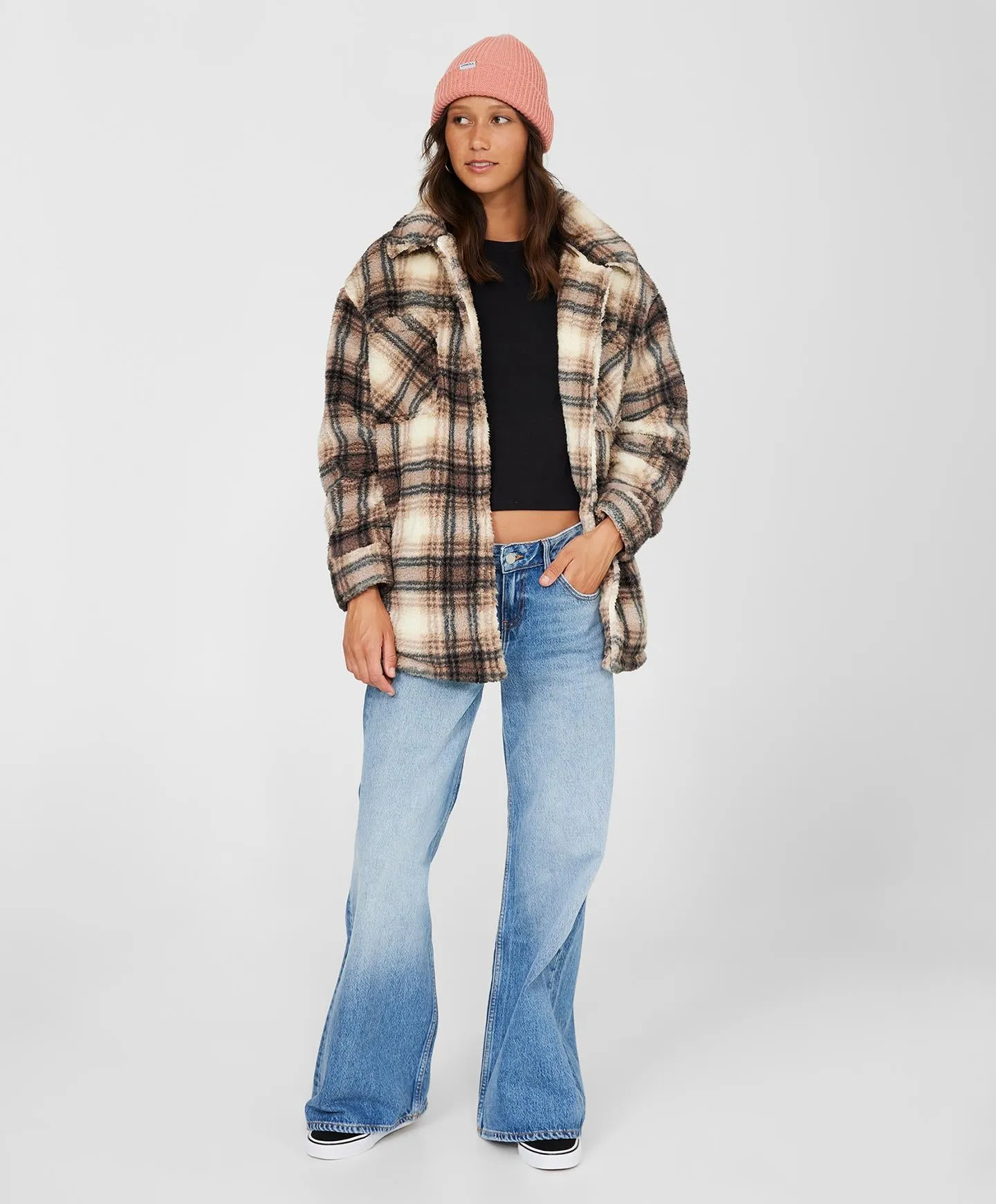 Heath Plaid Jacket - Tobacco Brown