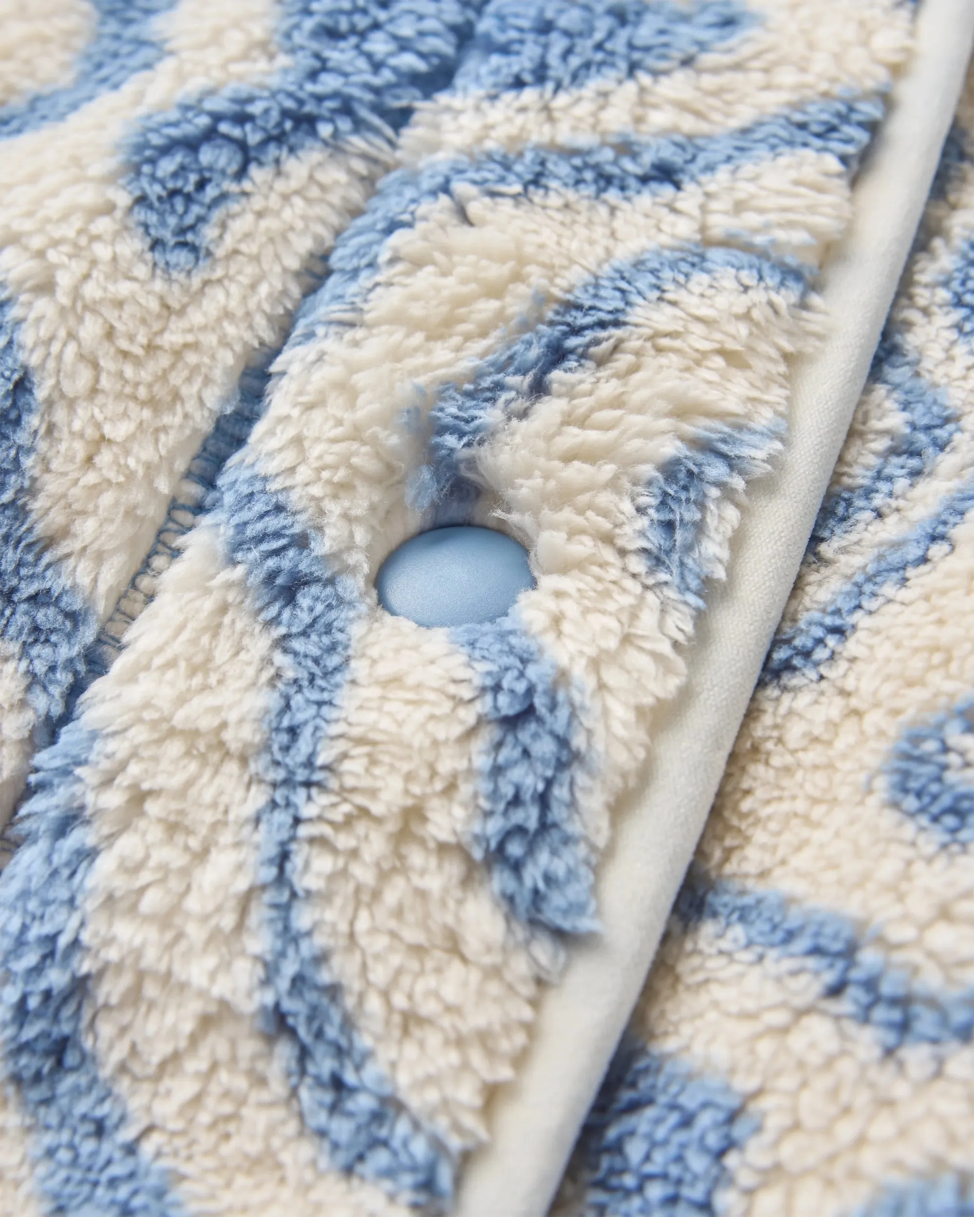 Iris Collarless Recycled Fleece Jacket - Strata Swirl Birch