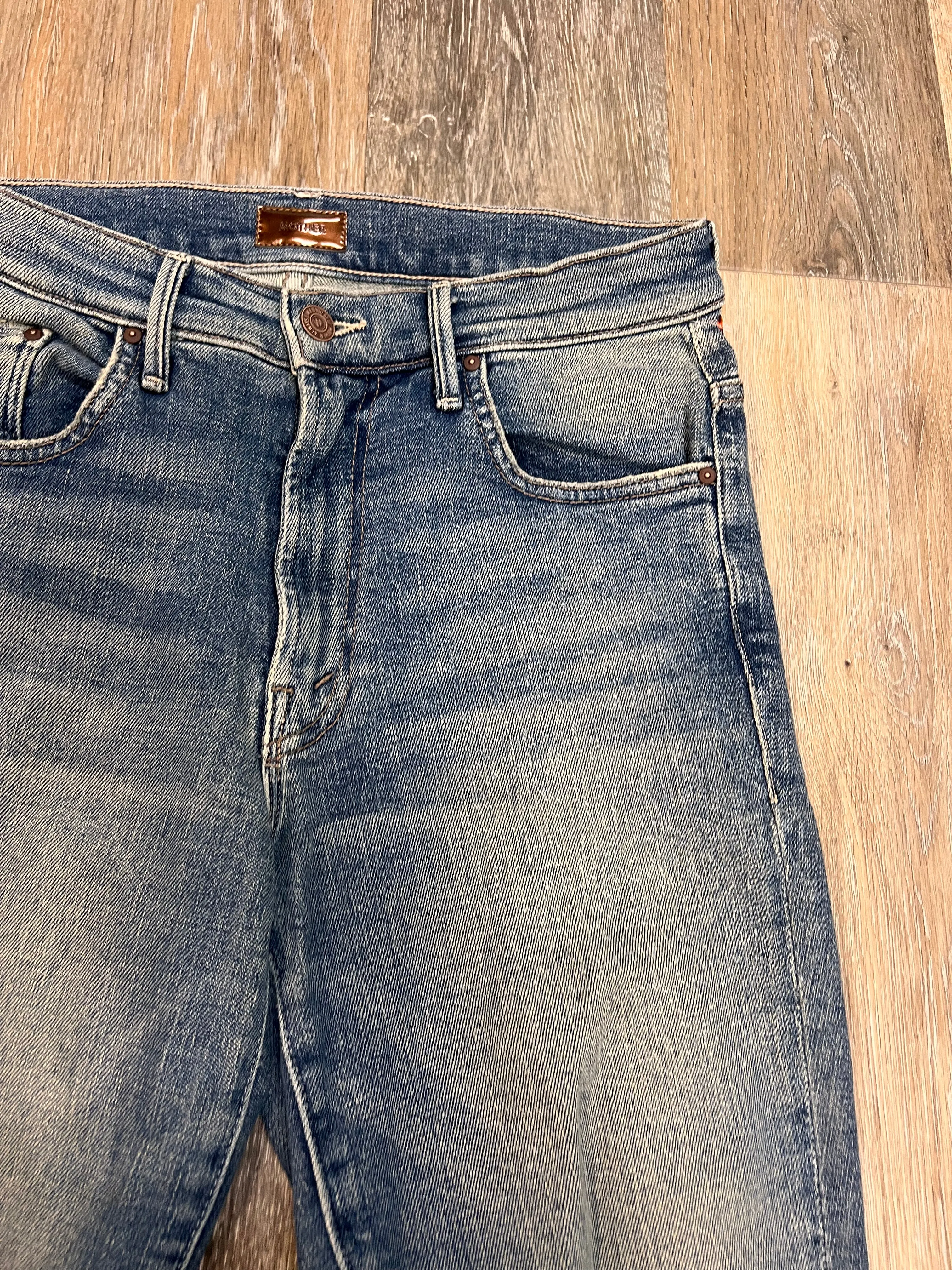 Jeans Straight By Mother Jeans In Blue Denim, Size: 2/26