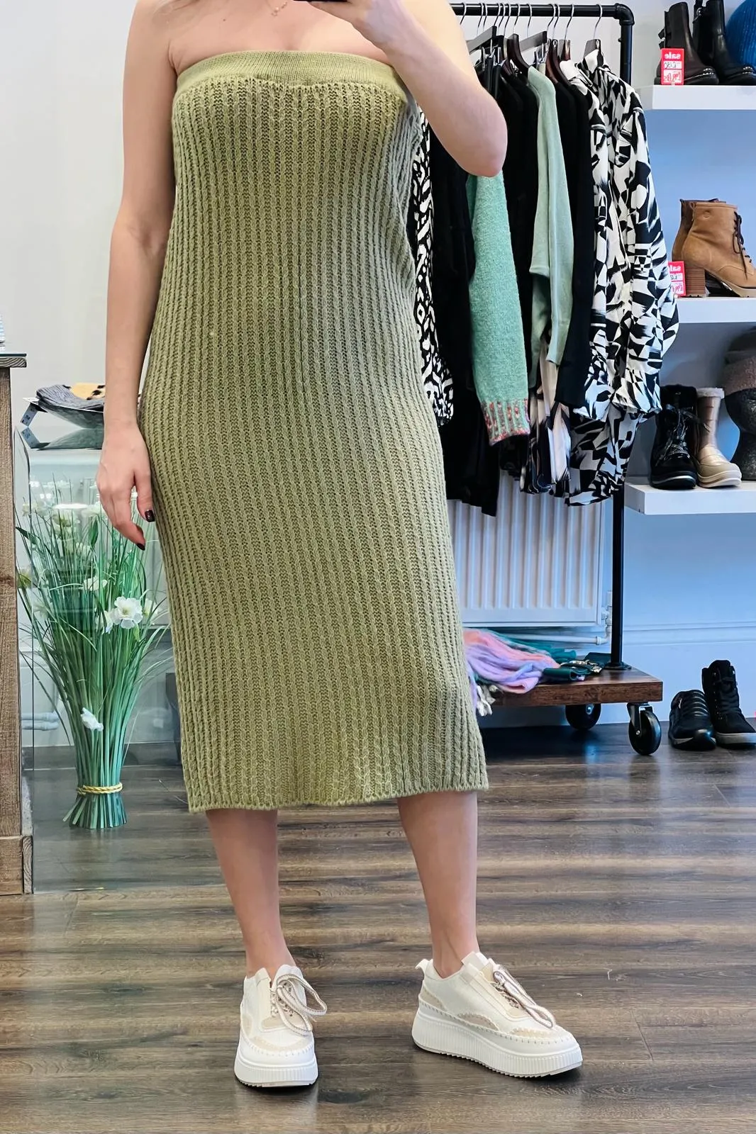 Knit Midi Skirt