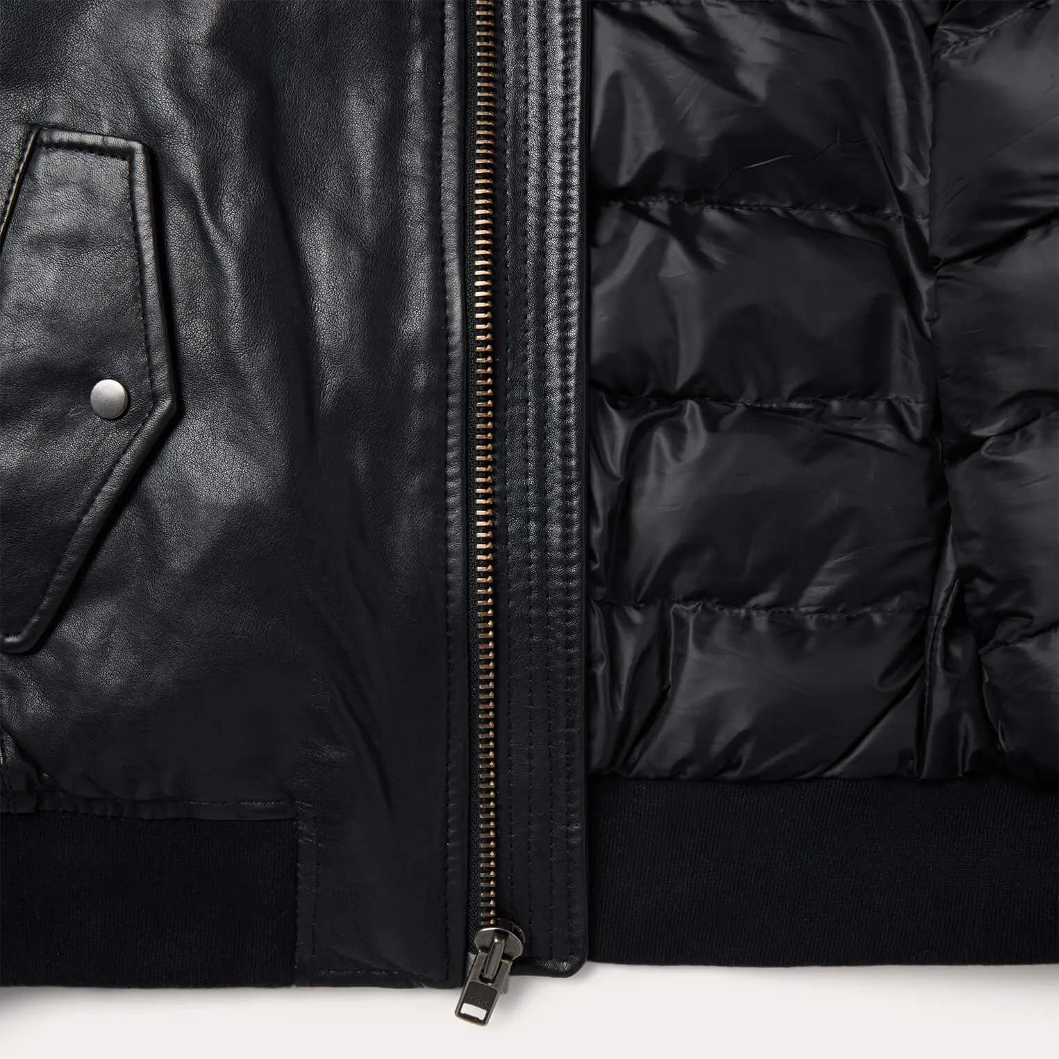 Leather Bomber Jacket