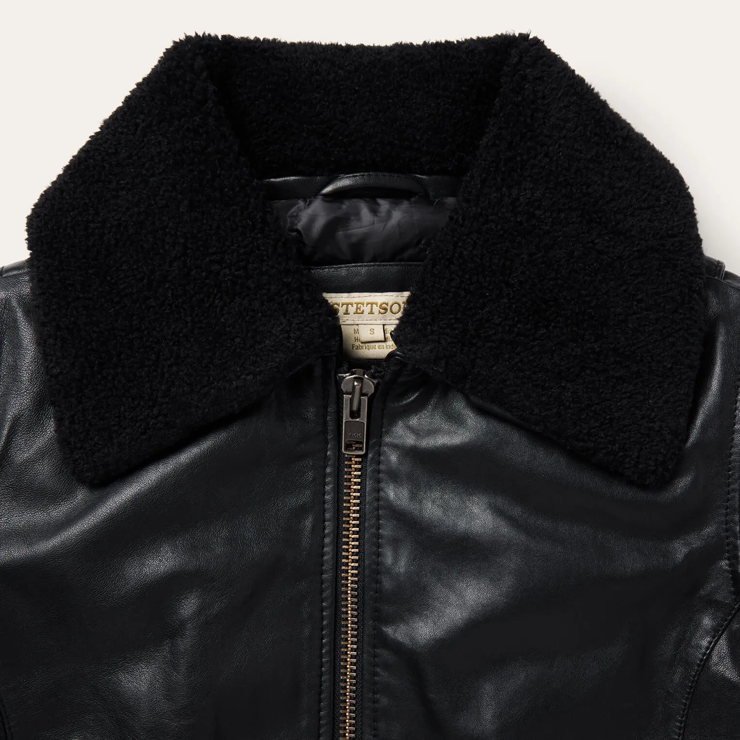 Leather Bomber Jacket