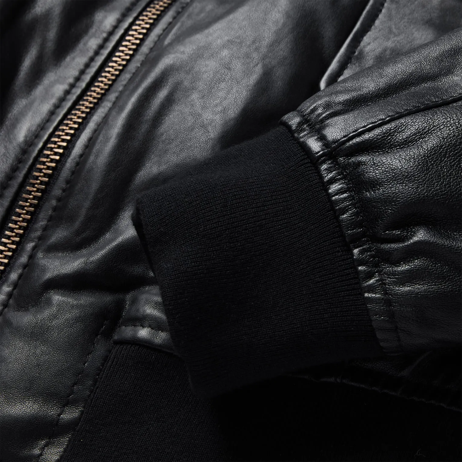 Leather Bomber Jacket