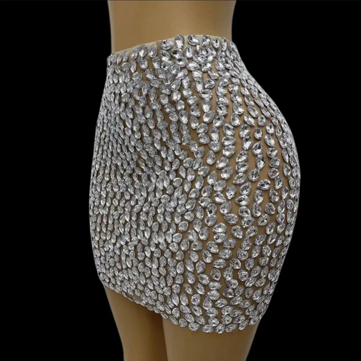 Luxury Rhinestones Skirt