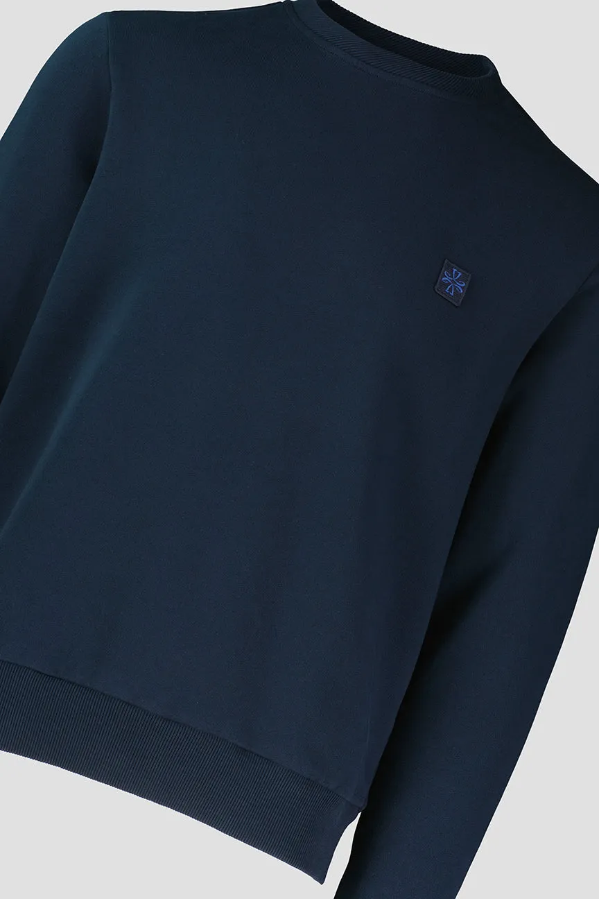 Men's Jacob Cohen Navy Blue Patch Sweatshirt