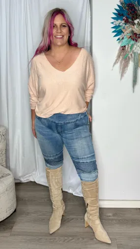 Moto Panel Jeans by Wakee - Light Wash