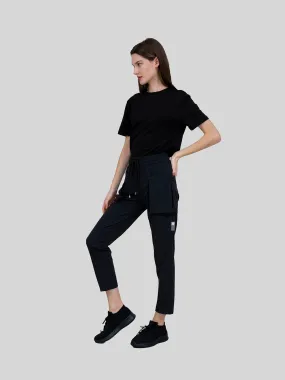 Navy Black Utilitarian Cargo Female Pants