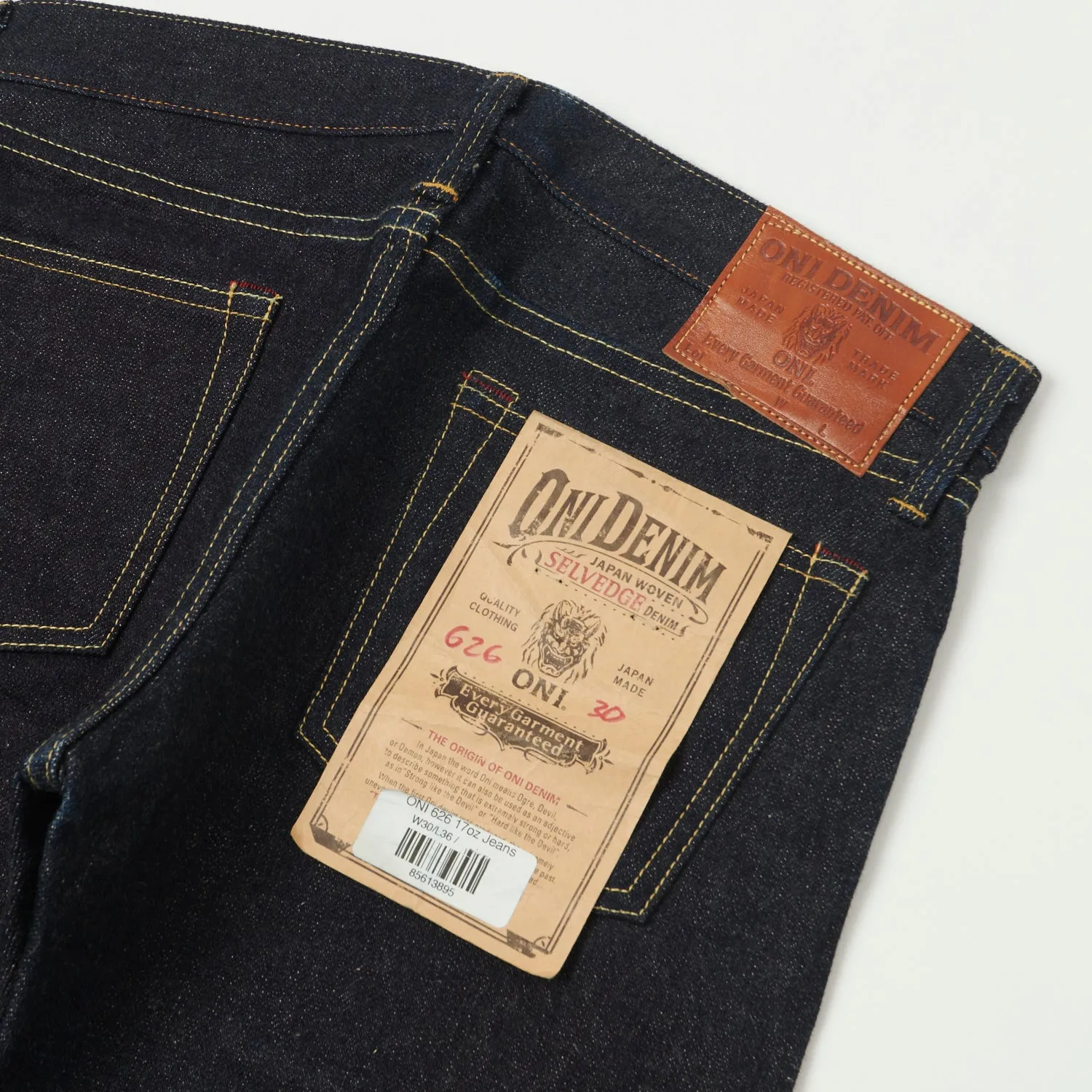 ONI 626 17oz Slim Tapered Jean - Raw