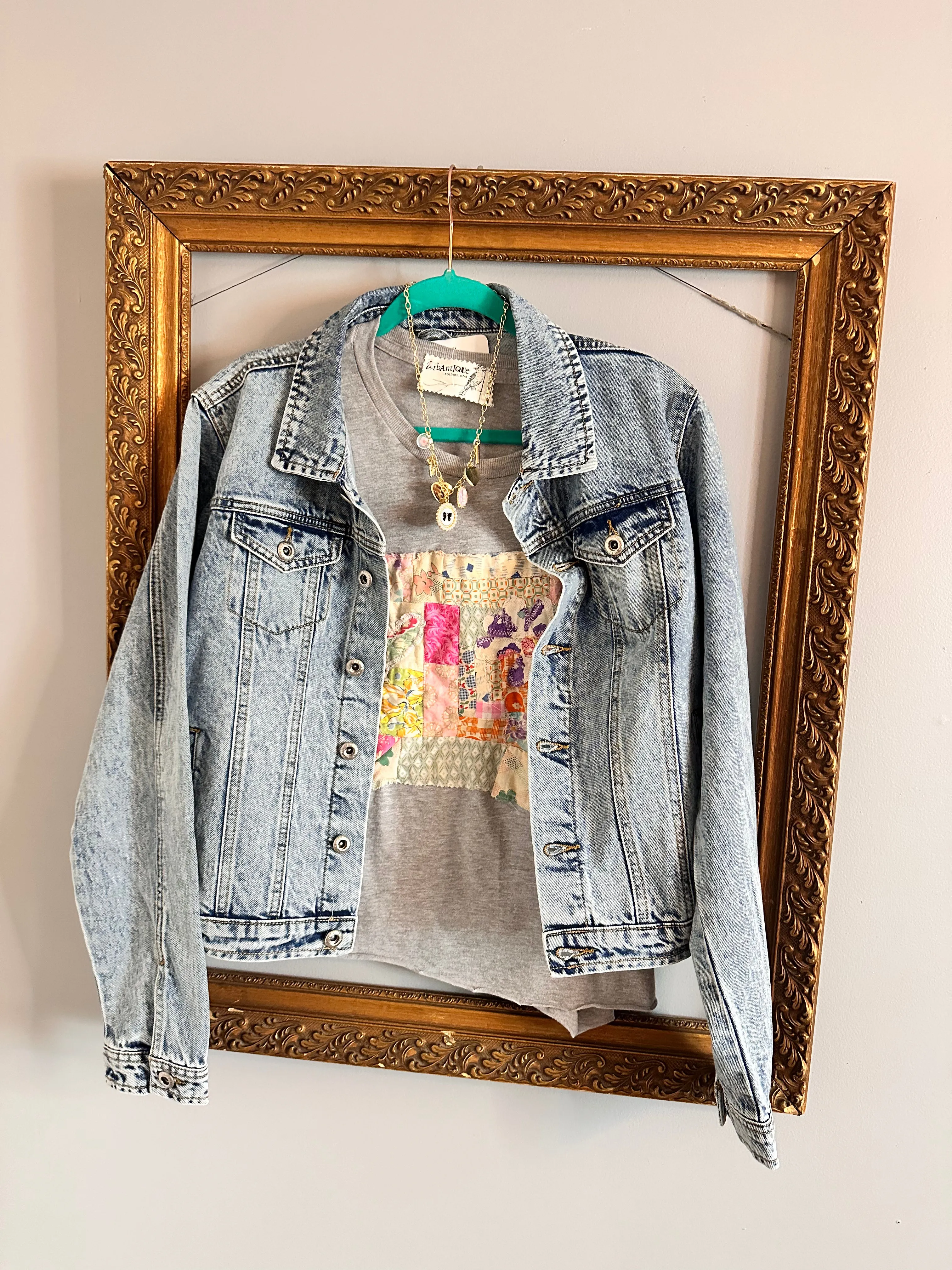 Patchwork Quilted Denim Jacket