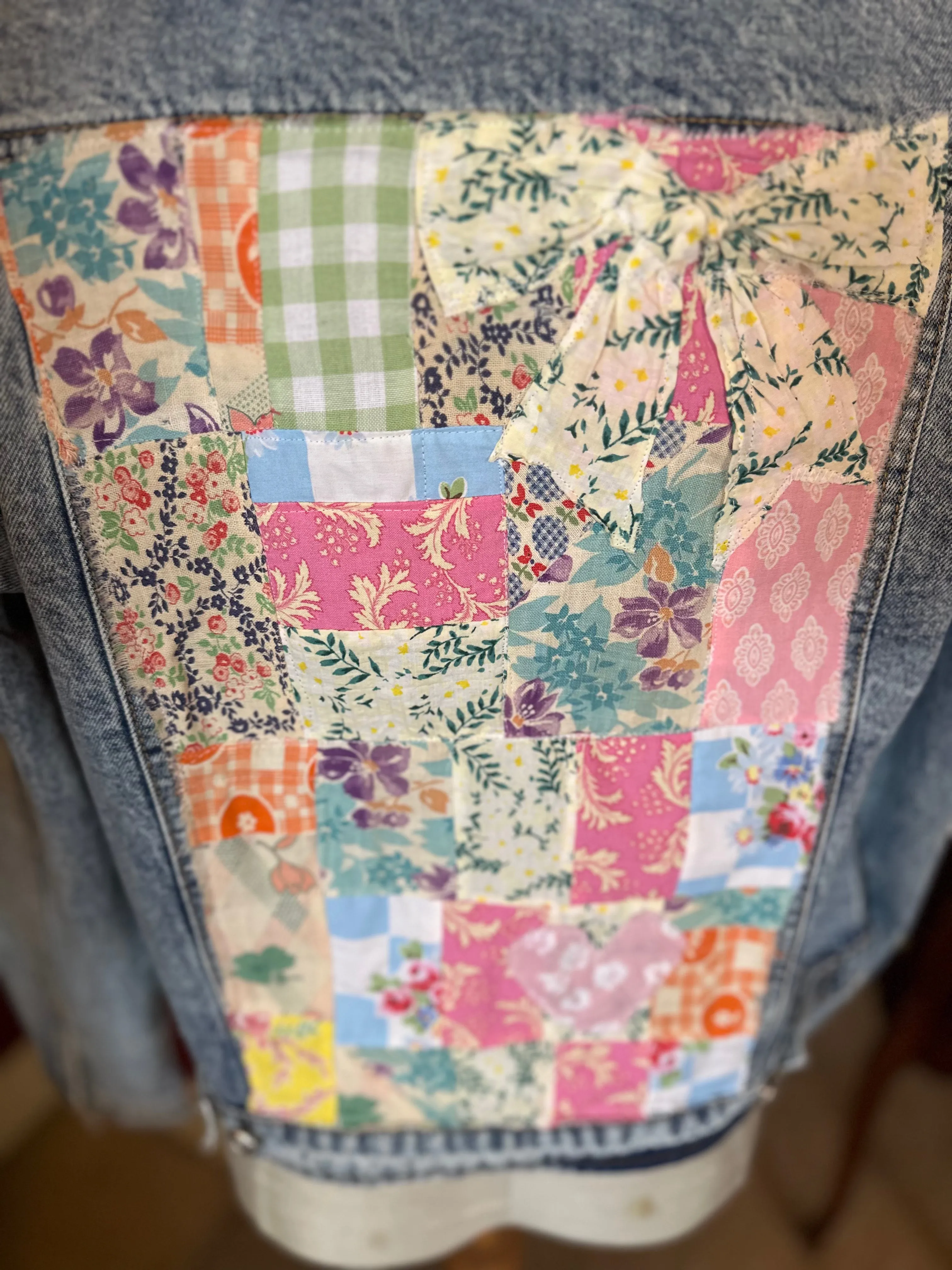 Patchwork Quilted Denim Jacket