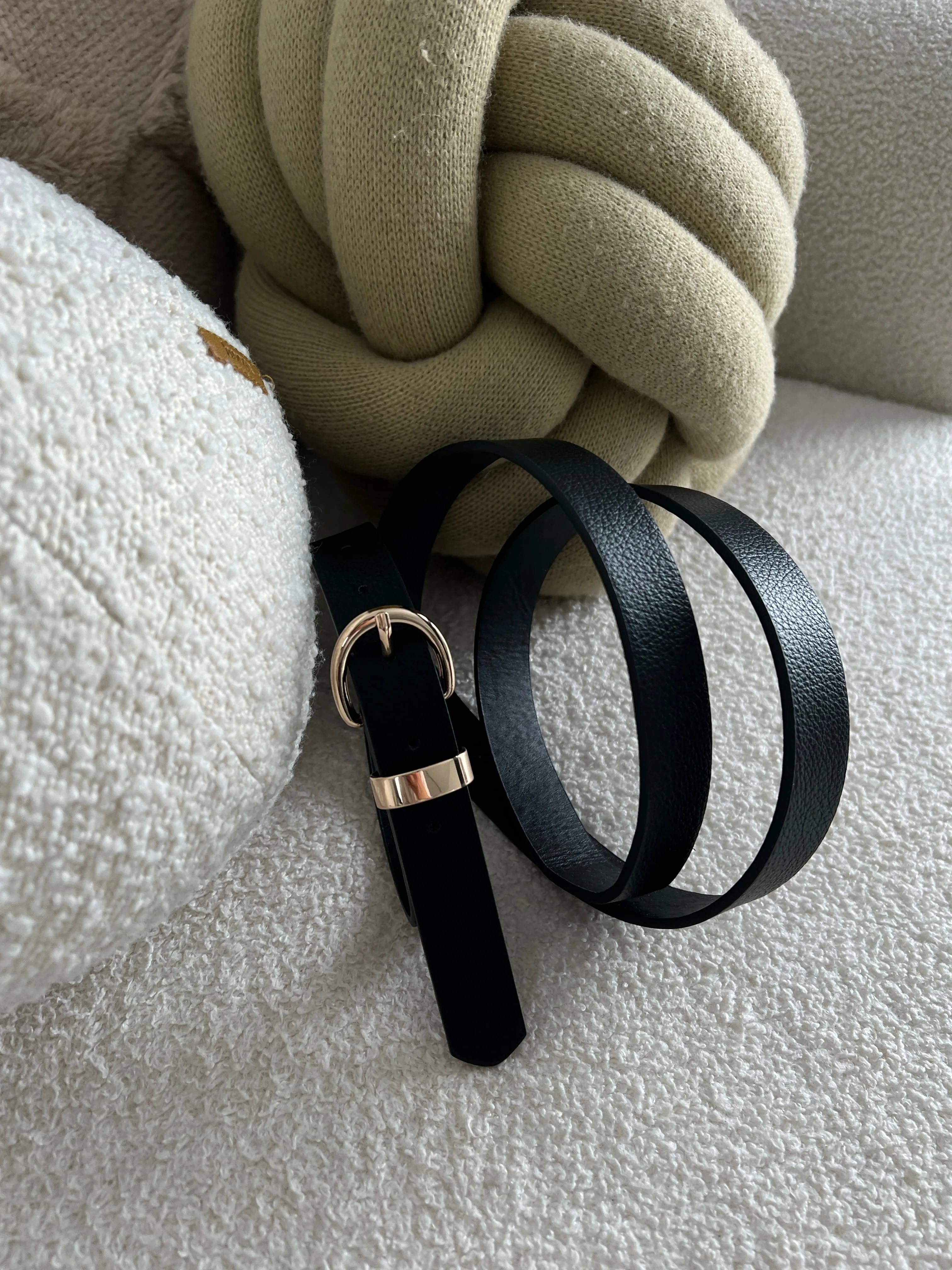 Plus Size Classic Faux Leather Belt