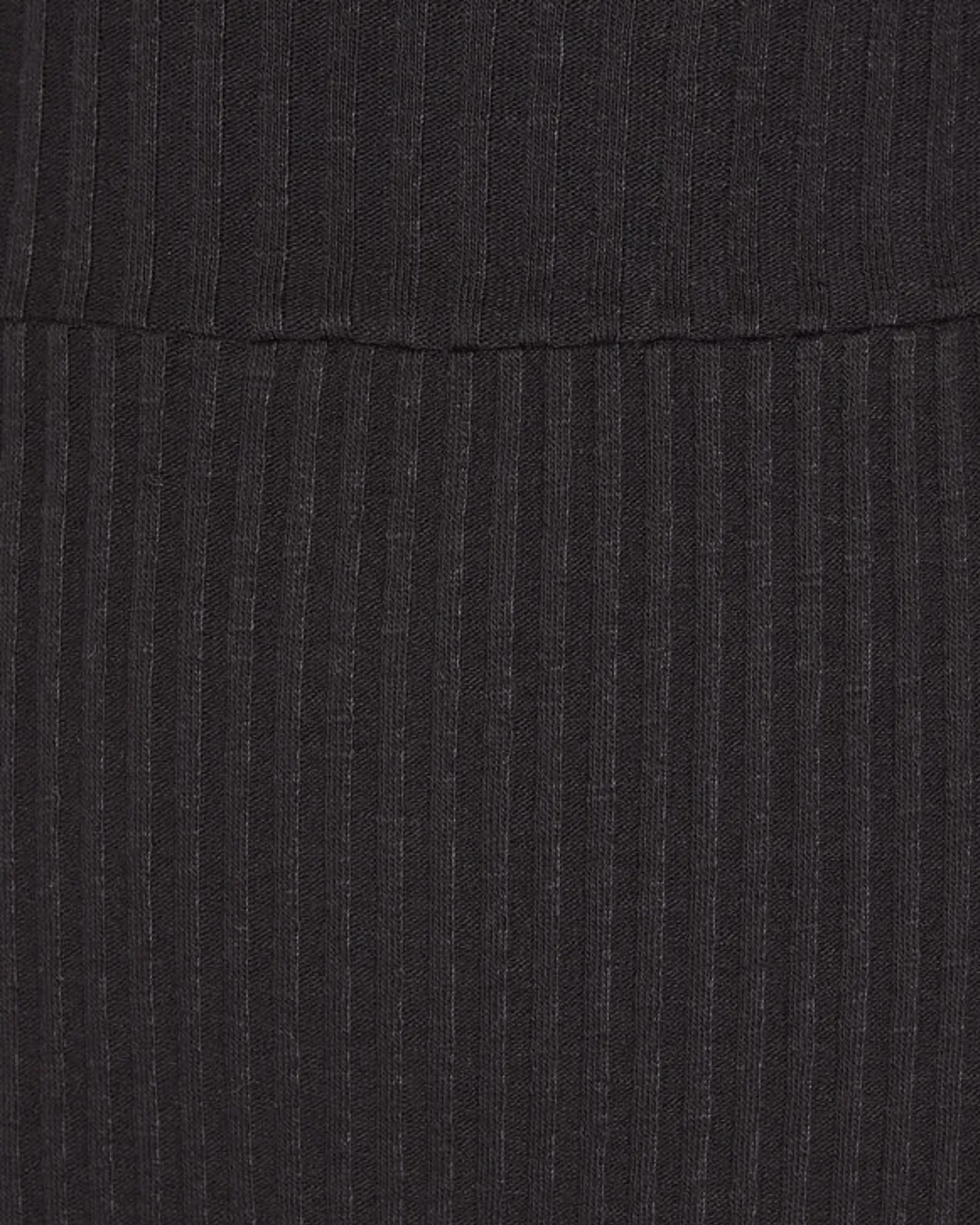 Rib Knit Cotton Pencil Skirt