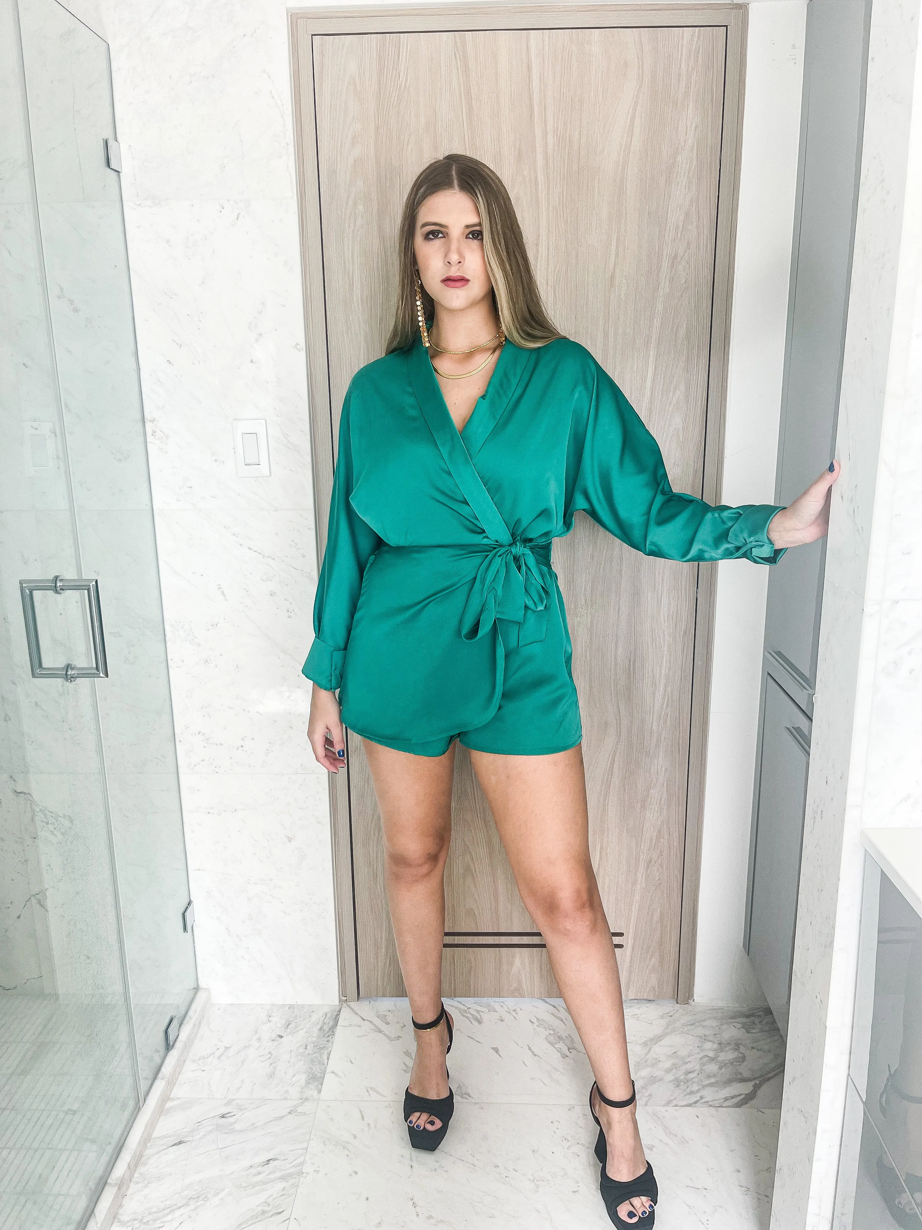 SATIN ROMPER
