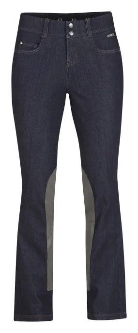 Stretch Denim Extended Knee Patch Bootcut, Reg Length