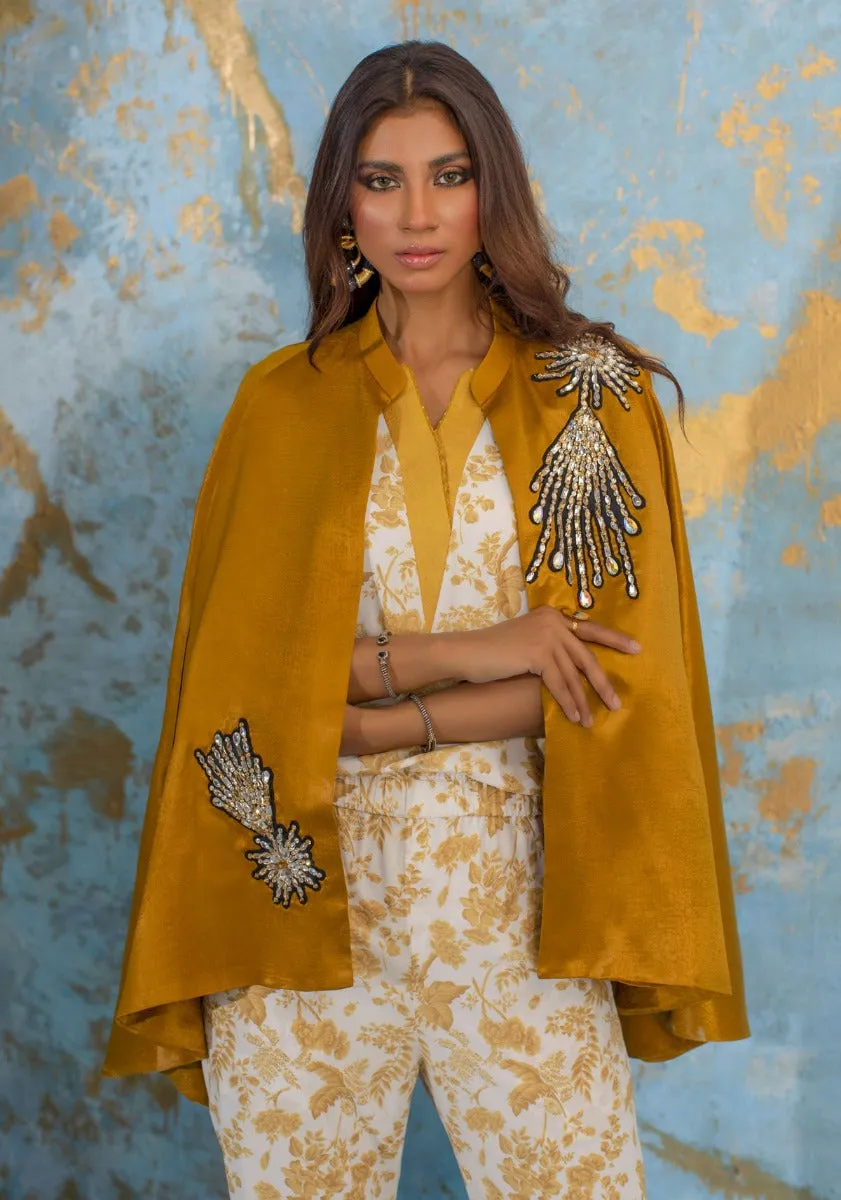 SUNSHINE– JUMPSUIT WITH CAPE (2PC)