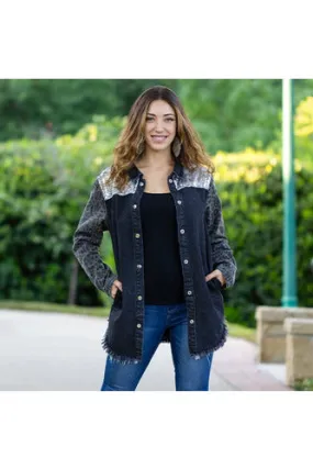 Sunshine Rodeo Leopard Sequin Shacket